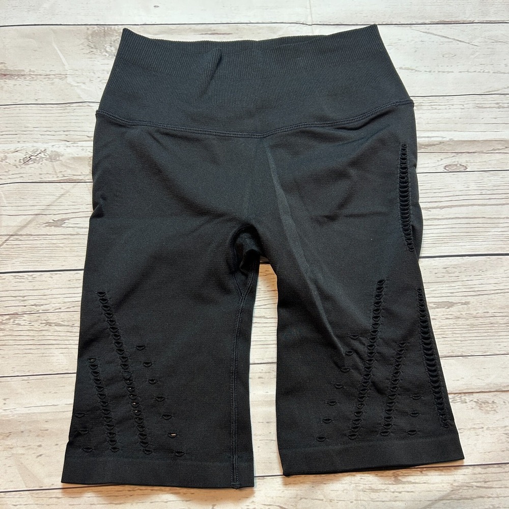 Victorias Sport Short Black Compression Leggings Shorts Bike Lace Women's Small